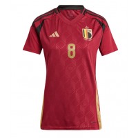 Camiseta Bélgica Youri Tielemans #8 Primera Equipación Replica Eurocopa 2024 para mujer mangas cortas